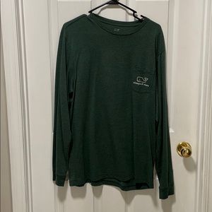 Vineyard Vines Barely Worn Long Sl. Forest Green